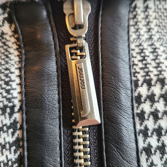 JouJou Woman's Moto Jacket, Size: XL Color: Grey and White - Picture 16 of 16